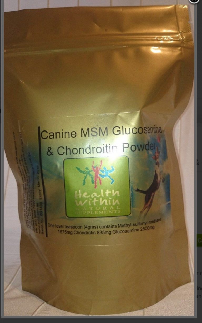 Canine MSM, Chondroitin & Glucosamine Powder Animal Physiotherapy and