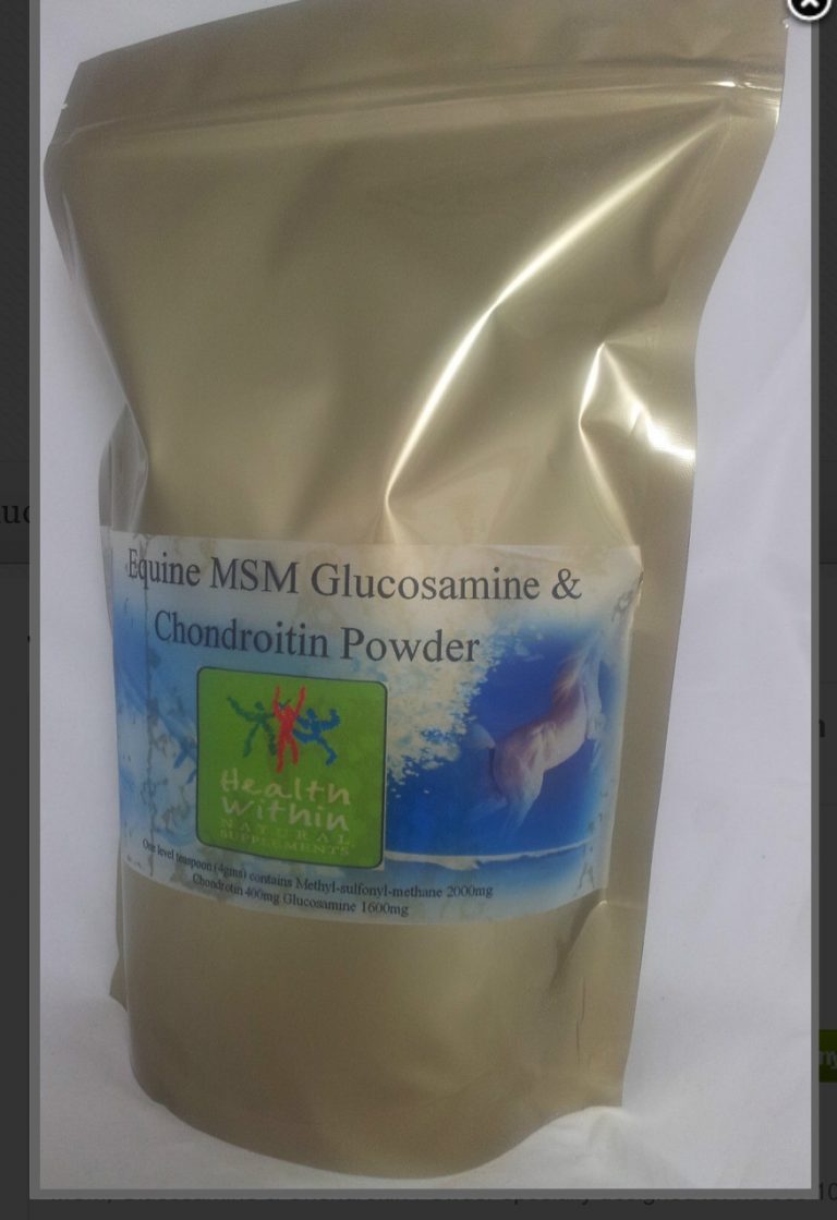Equine MSM, Chondroitin & Glucosamine Powder Animal Physiotherapy and